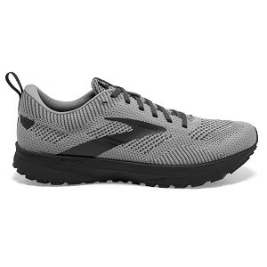 Brooks Revel 5 Road Running Shoes - Mens, Grey/Black | IE-MYZ804239